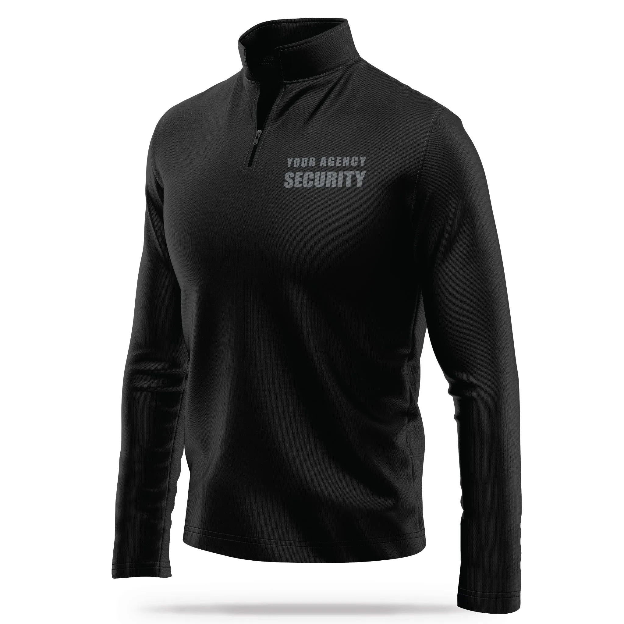 [YOUR AGENCY] SECURITY Quarter Zip Jacket