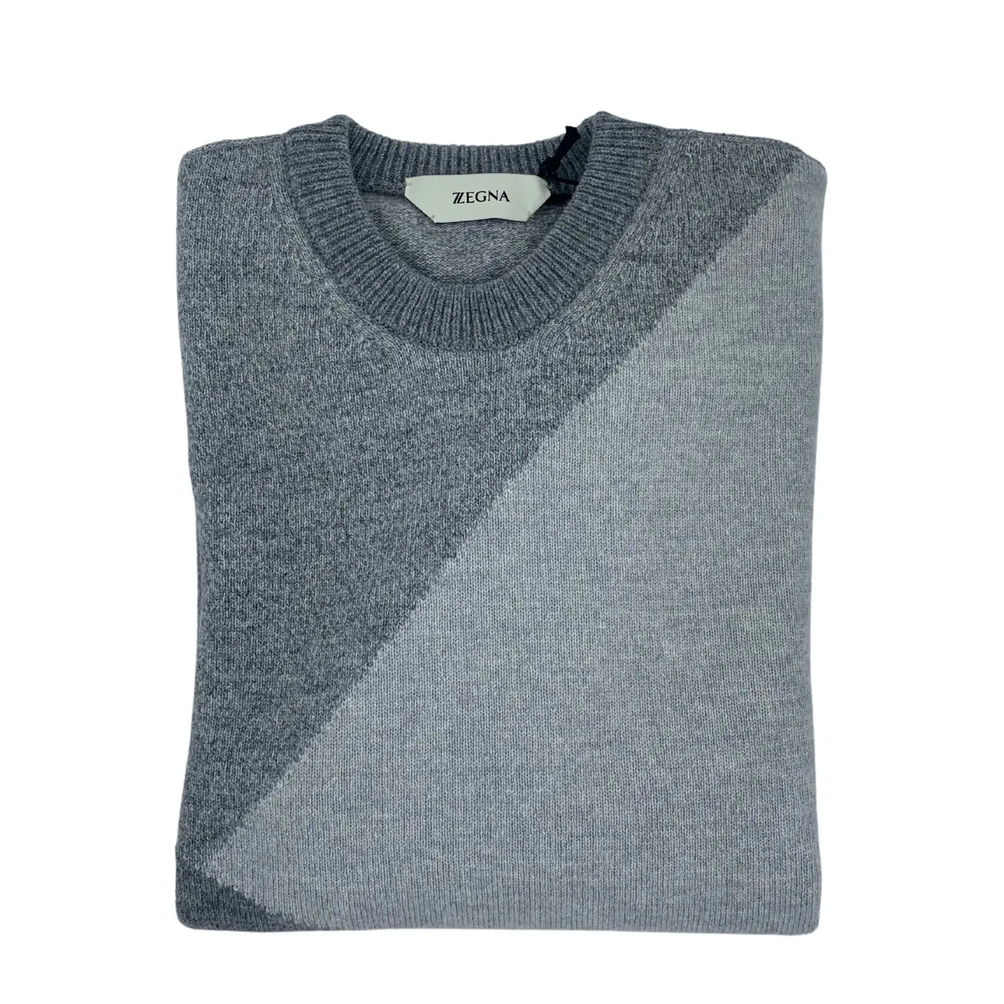 Zegna Stripe Crew Neck Sweater